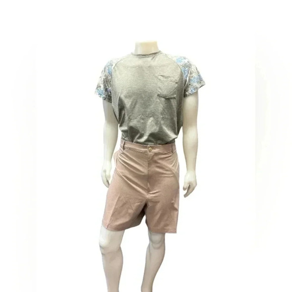 Roundtree & Yorke NWT Performance Big Man Shorts  Tan Size 50B - Picture 1 of 8